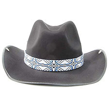 Cross pattern hatband or belt