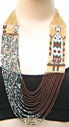 Layered Beaded Yei Dancer necklace