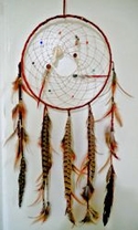 Buffalo button and tooth dream catcher #3