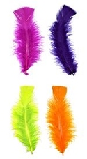3-5" Dyed Carnival Mix Loose Turkey Plumage