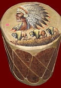 14" Ceremonial Painted Drum