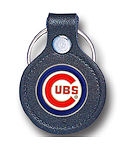 Chicago Cubs licensed leather keychain