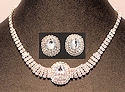 Evening glamour CZ necklace and earring set