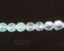 Aqua faceted czech beads