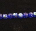 Cobalt blue faceted czech beads