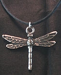 Dragonfly pewter pendant