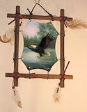 Fishing eagle wall hanging