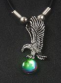 Flying Eagle Necklace with crystal ball