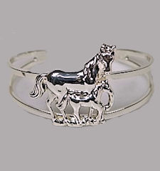 Mare and Colt Horse Bracelet