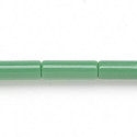 Green opaque tube beads.
