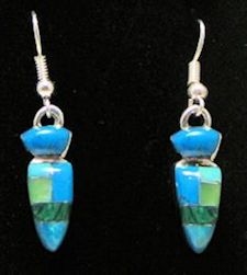 Inlaid Turquoise Earrings