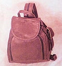 Genuine leather backpack bag combo