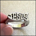 Jesus fish ring