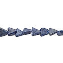 Lapis triangle stone beads