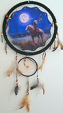Indian on Horse Mandella Dreamcatcher Wall Art