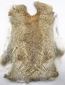 Natural Brown Rabbit Fur Pelts