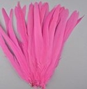7-10" Dyed Pink Orient Rooster Coque Tails