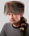 Real Raccoon Hat with Tail
