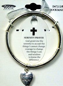 Serenity Prayer Stretch Bangle Bracelet