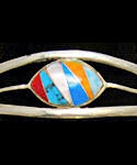 Southwest Zuni Inspired Inlaid Stone Bracelet #FB206