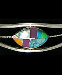 Southwest Zuni Inspired Inlaid Stone Bracelet #FB211