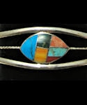 Southwest Zuni Inspired Inlaid Stone Bracelet #FB212