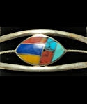Southwest Zuni Inspired Inlaid Stone Bracelet #FB213