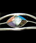 Southwest Zuni Inspired Inlaid Stone Bracelet #FB214