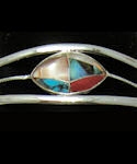 Southwest Zuni Inspired Inlaid Stone Bracelet #FB215