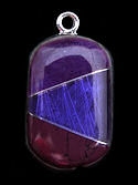 Purple Sugilite and Amethyst Power Stone Pendant with Chain #P2-039