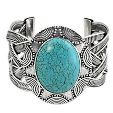 Turquoise Celtic Cuff Bracelet