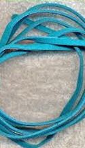 Turquoise Cow Hide Suede Laces