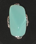 Turquoise nugget style ring