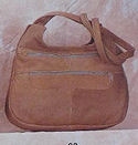 Genuine brown leather 6 compartment purse