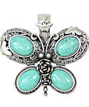 Butterfly Turquoise Pendant