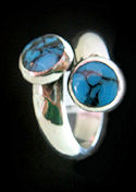 Inlaid Turquoise Ring
