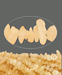 36" Strand Yellow Calcite Chip Necklace