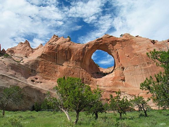Window Rock on the Navajo Reservation