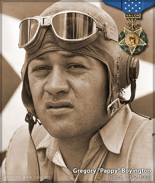Pappy Boyington, Medal of Honor Recipient