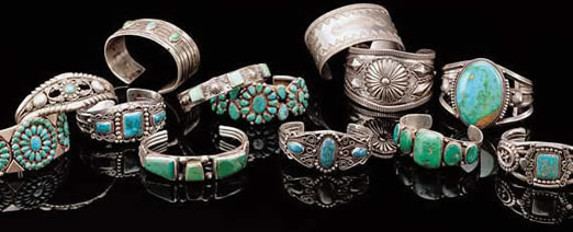 Native American handcrafted Sterling Silver Turquoise Bracelets | Cloud  Chief & Co.