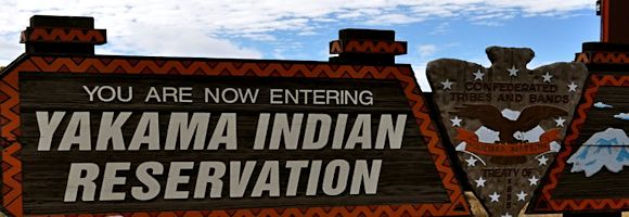 Yakama Indian Reservation sign